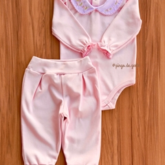 Conjunto Body Golinha e Calça Algodão Egípcio Isabella