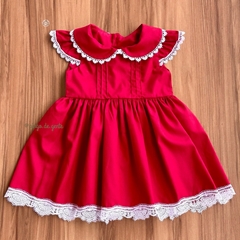 Vestido Algodão com Bordado Guipir Nina