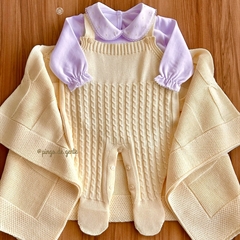 Saída Maternidade Tricot 3 Peças Mini Trancinhas