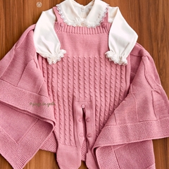 Saída Maternidade Tricot 3 Peças Mini Trancinhas