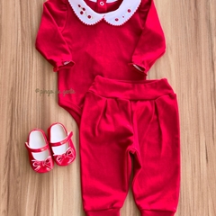 Conjunto Body Golinha e Calça Algodão Egípcio Isabella