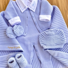 Saída Maternidade Tricot 4 Peças Colméia