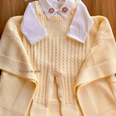 Saída Maternidade Tricot 3 Peças Mini Trancinhas